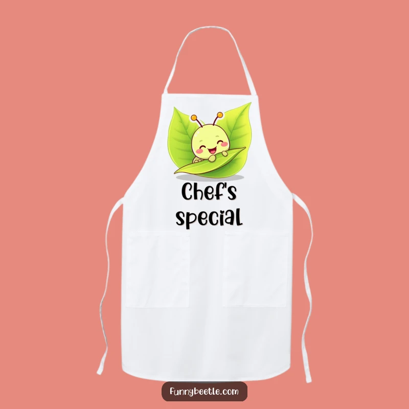 Funny Caterpillar Munching Apron: Kitchen Fun and Hilarious Gift