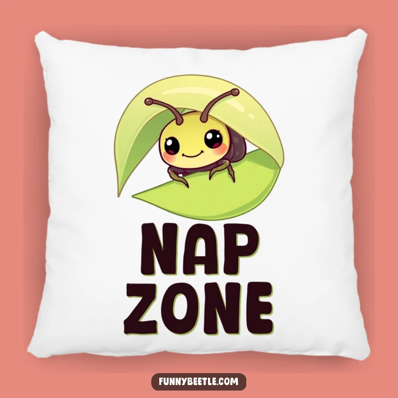 Funny Beetle Leaf Peek Pillow: Comfy and Hilarious Home Decor Gift