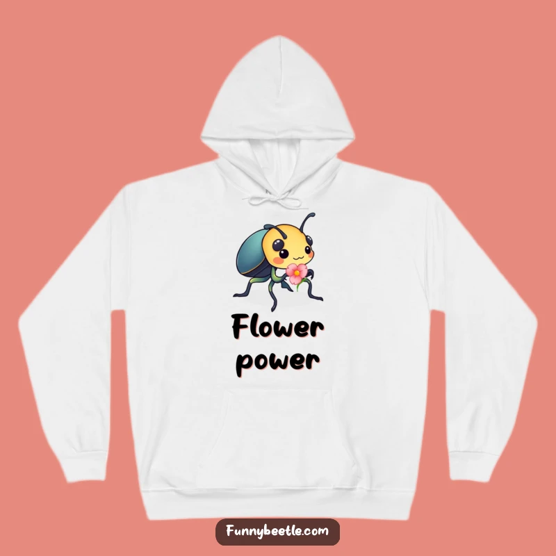 Funny Beetle Flower Petal Hoodie: Cozy and Hilarious for the Driven