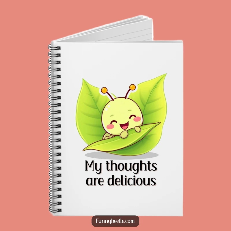 Funny Caterpillar Munching Notebook: Journal Your Delicious Thoughts